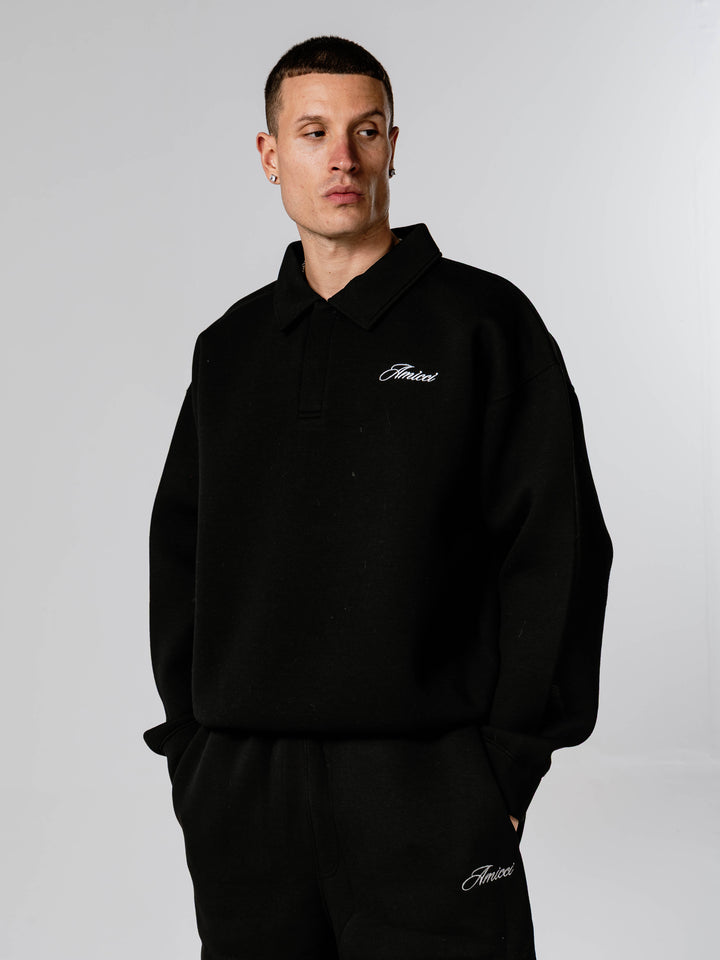 Atelier Scuba Black Rugby Sweatshirt