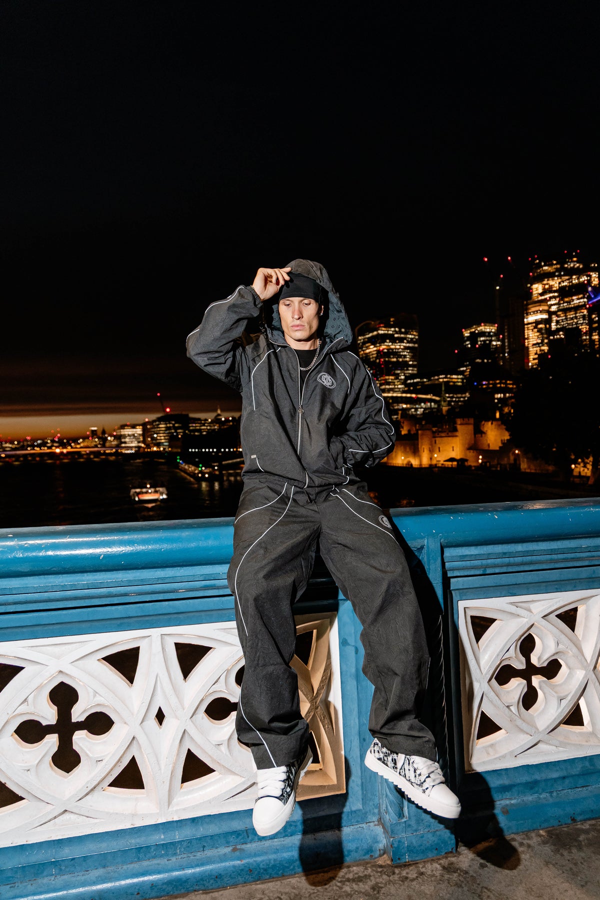 Ronin Reflective Black Windbreaker