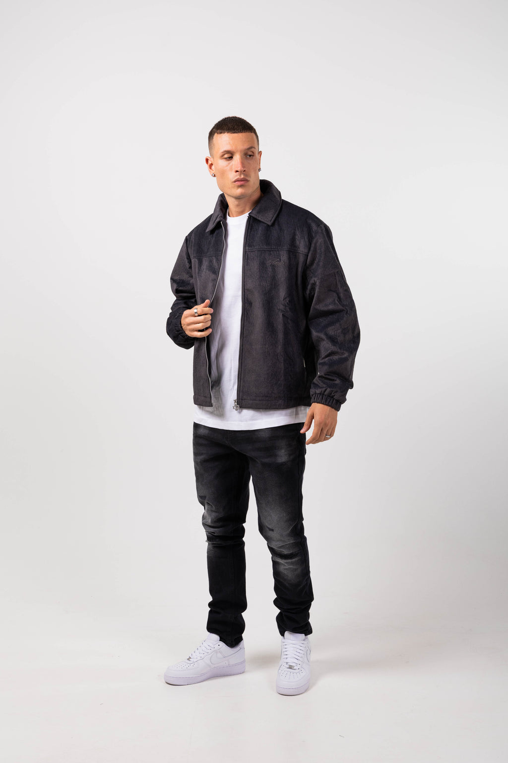 Gianni Suede Coach Jacket