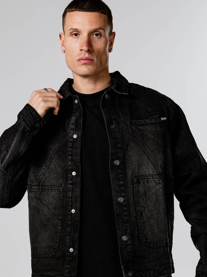 Larrea Black Denim Jacket
