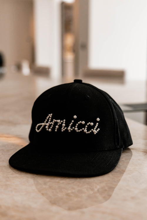 Chrome Pearl Cap Black
