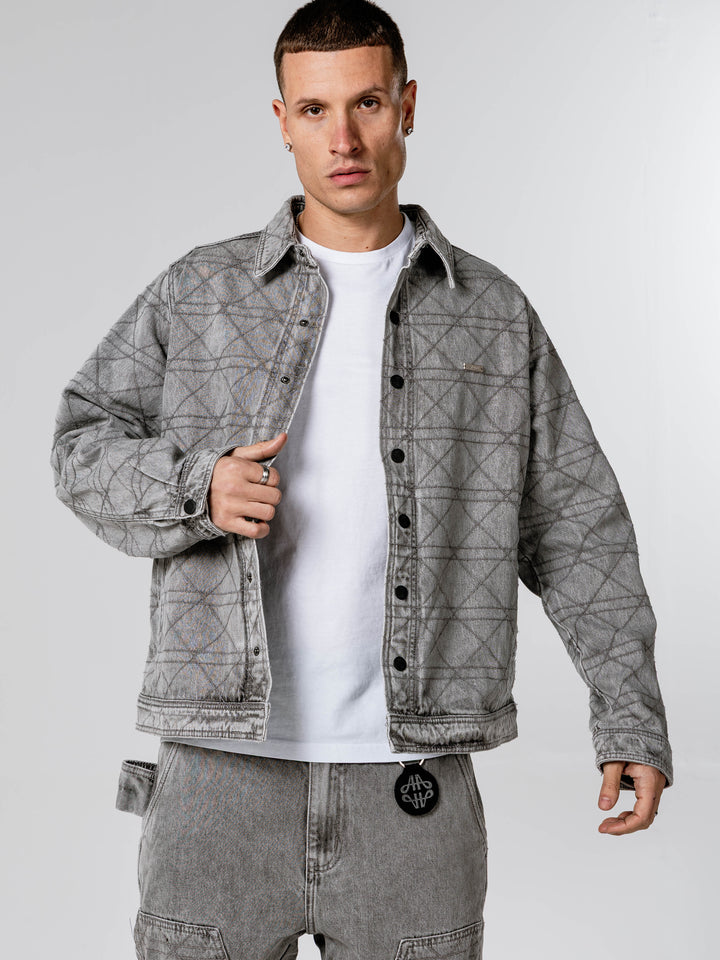 Potenza Grey Denim Jacket