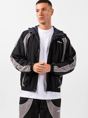 Placido Black Shell Windbreaker