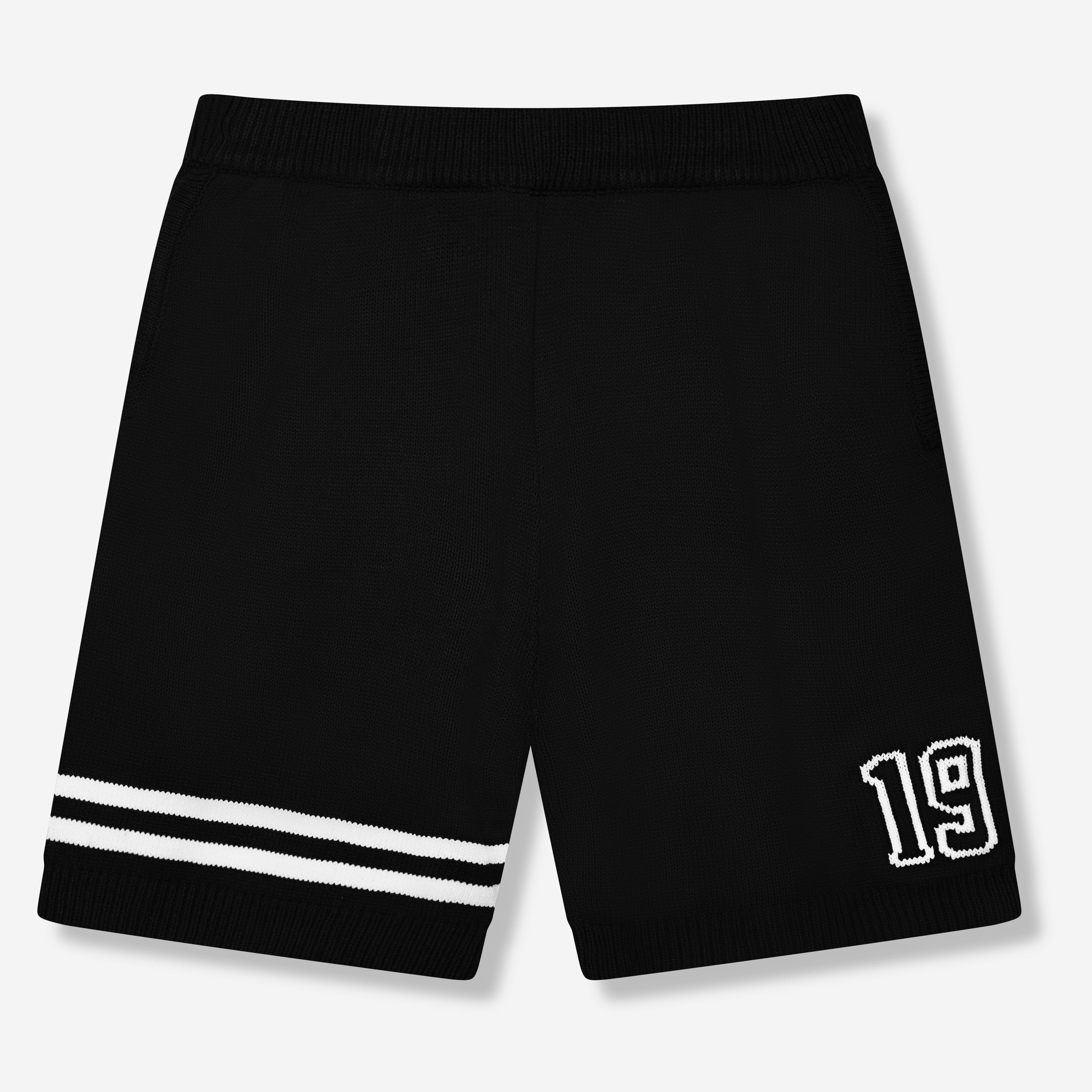 Nantes Strickshorts Schwarz