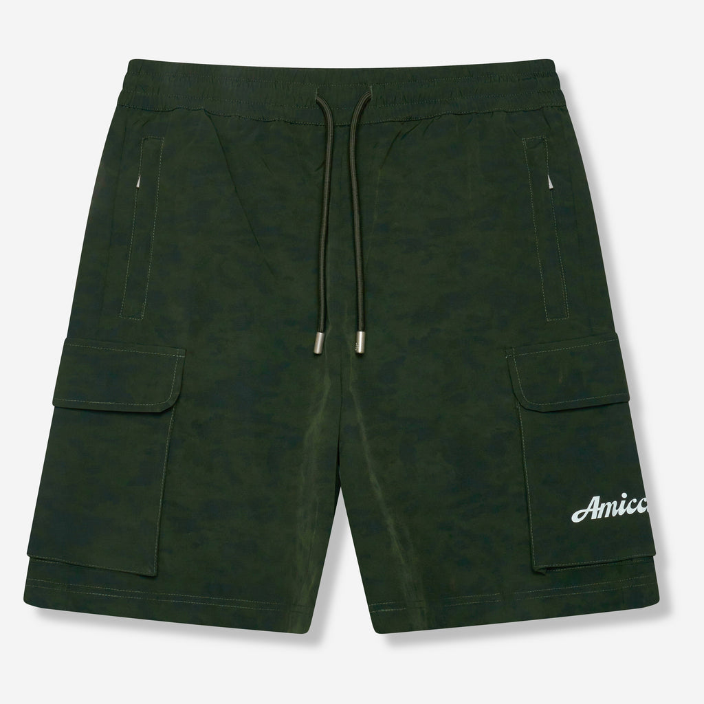 Almeria patroon shorts groen