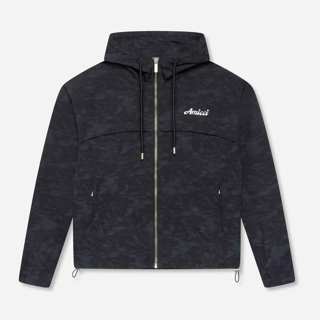 Almeria Patroon Windbreaker Jas Zwart