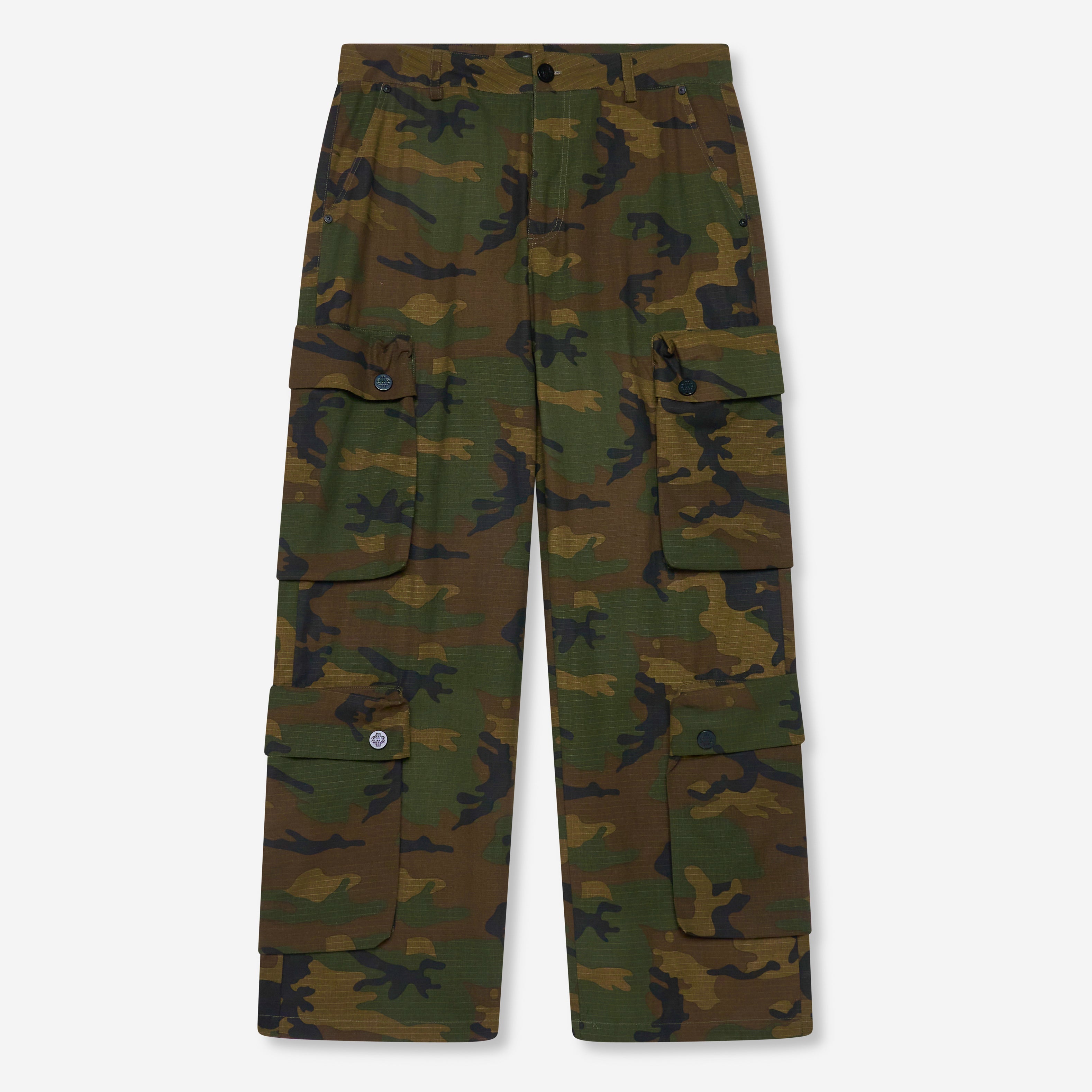 Pantalons cargo camo vert Tabor