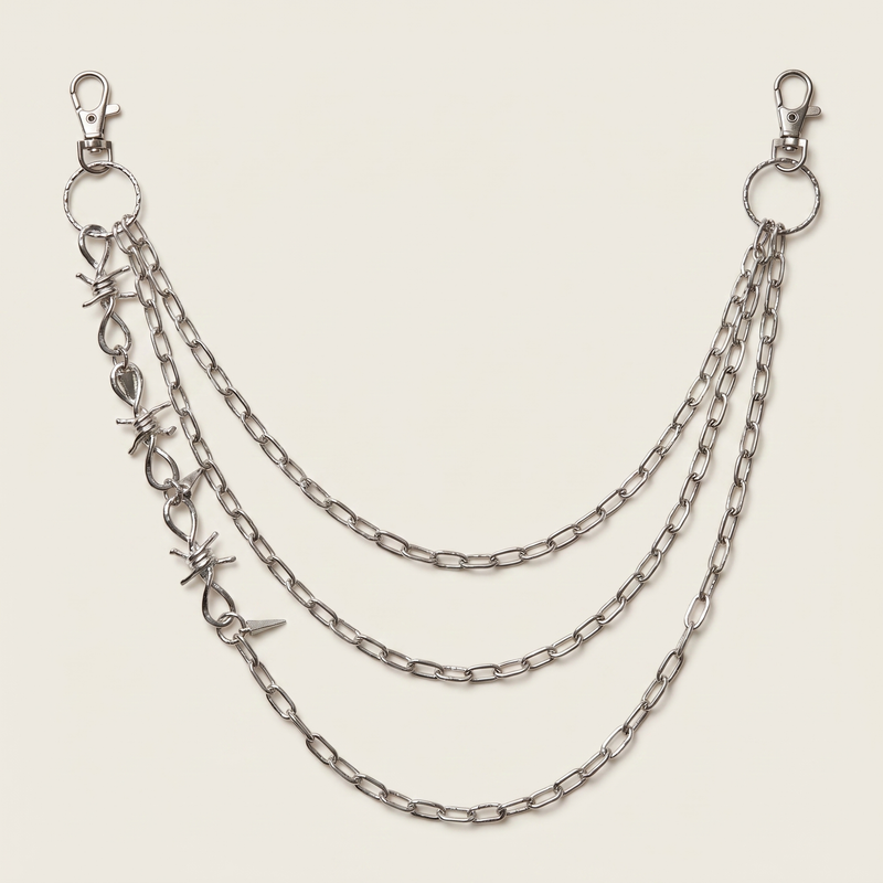 Layered Silver Point Necklace