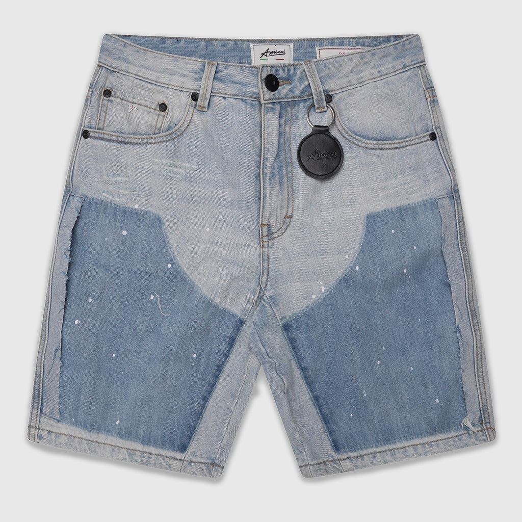 Adrano Hellblaue Zimmermannsshorts