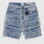 Shorts de mezclilla azul desgastados Sassari