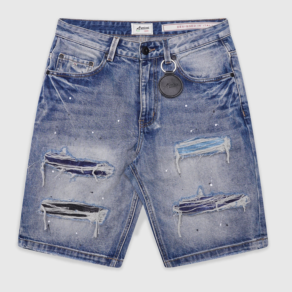 Sanko Mittelblaue Shorts